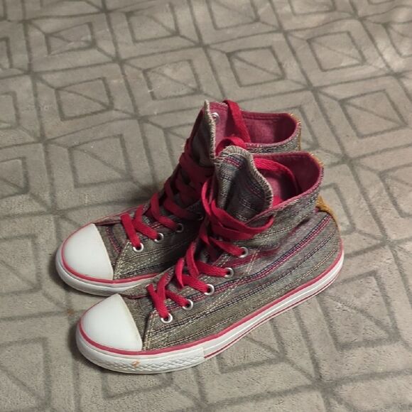 Converse CT Hi, Vision Fuscia/ Multi Color Textile - Youth 4 - Picture 1 of 10